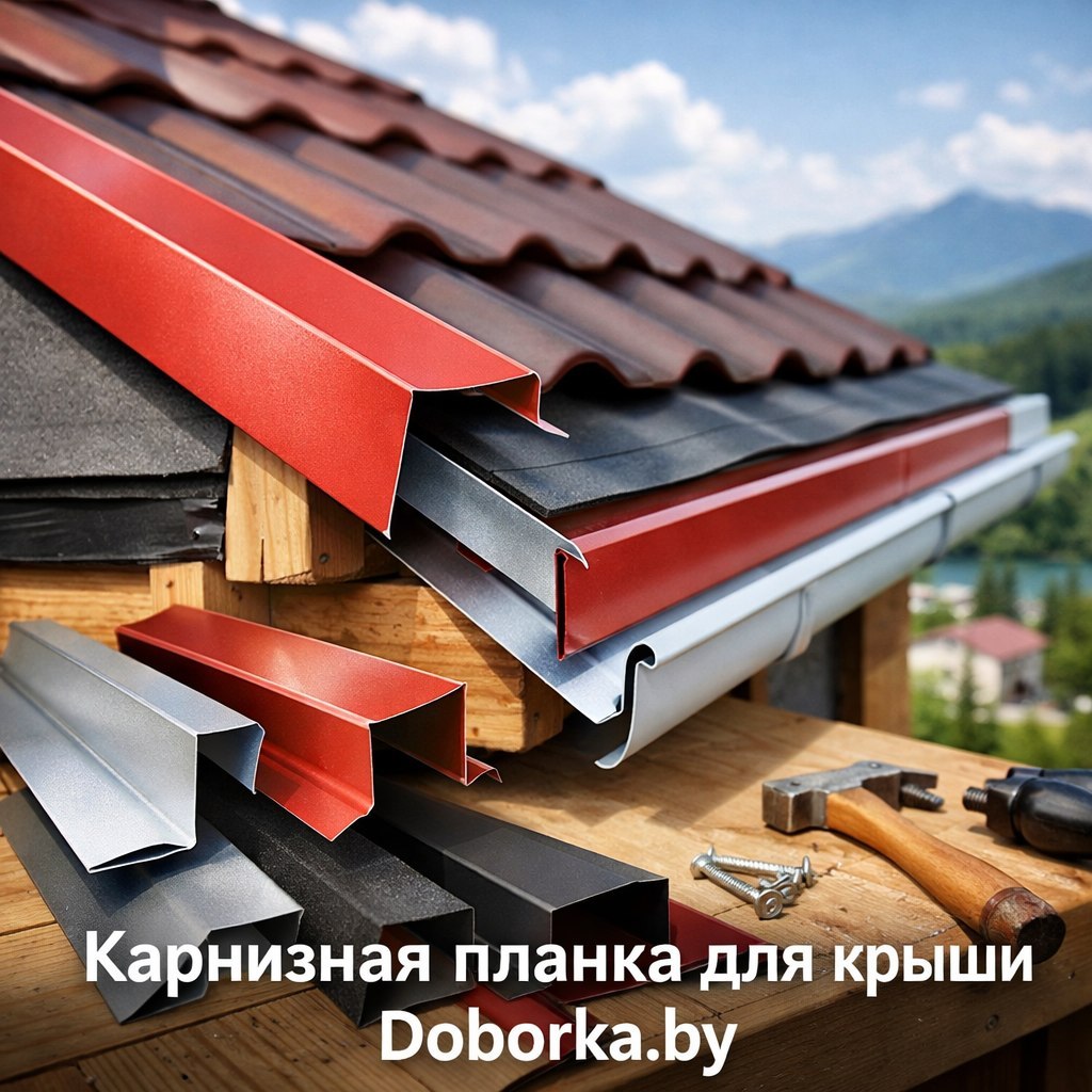 Карнизная планка (капельник) для кровли | Длина до 3.6 м без стыка | Doborka.by