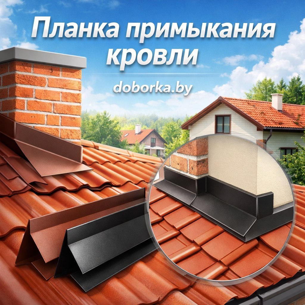 Планка примыкания кровли: купить в Минске | Планка примыкания от производителя | Doborka.by