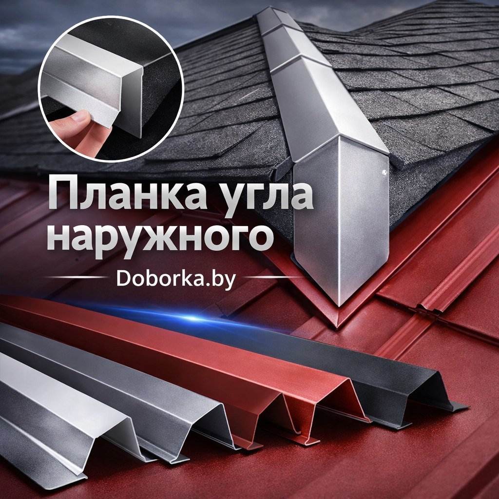 Планка угла наружного: купить (заказать по чертежу) в Минске | Наружный угол для кровли и фасада | Doborka.by